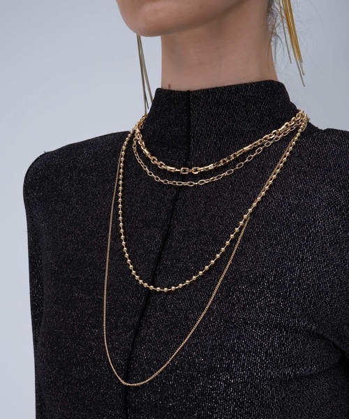 HARE（ハレ）の「2Pタレンネックレス(HARE)（ネックレス・レディース・シルバー/ゴールド・FREE）」の2枚目の写真