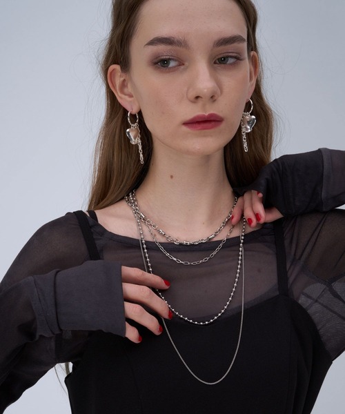 HARE（ハレ）の「2Pタレンネックレス(HARE)（ネックレス・レディース・シルバー/ゴールド・FREE）」の3枚目の写真