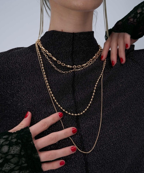 HARE（ハレ）の「2Pタレンネックレス(HARE)（ネックレス・レディース・シルバー/ゴールド・FREE）」の9枚目の写真