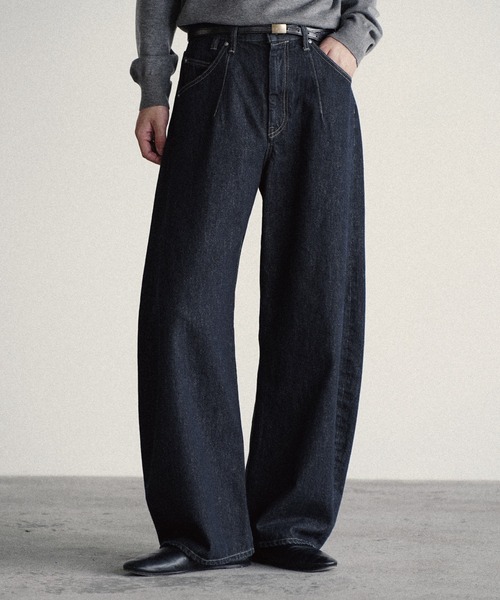 GRANCY】FurPocket Design Half Denim Cargo Pants / ファーポケット