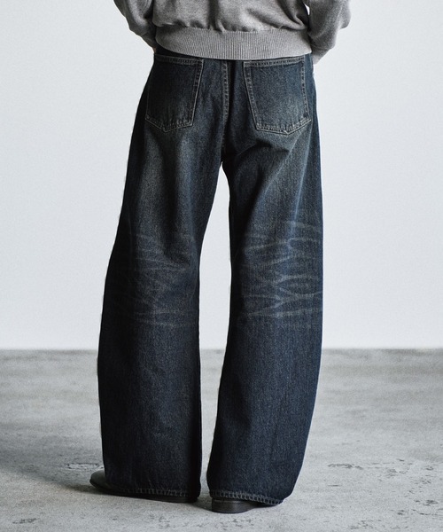 WYM LIDNM(ウィム バイ リドム)の「ARC CURVED DRAPE DENIM(デニムパンツ・メンズ・インディゴブルー/ライトインディゴブルー/ダークグレー・XS/S/M/L)」の15枚目の写真