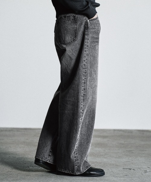 WYM LIDNM(ウィム バイ リドム)の「ARC CURVED DRAPE DENIM(デニムパンツ・メンズ・インディゴブルー/ライトインディゴブルー/ダークグレー・XS/S/M/L)」の17枚目の写真