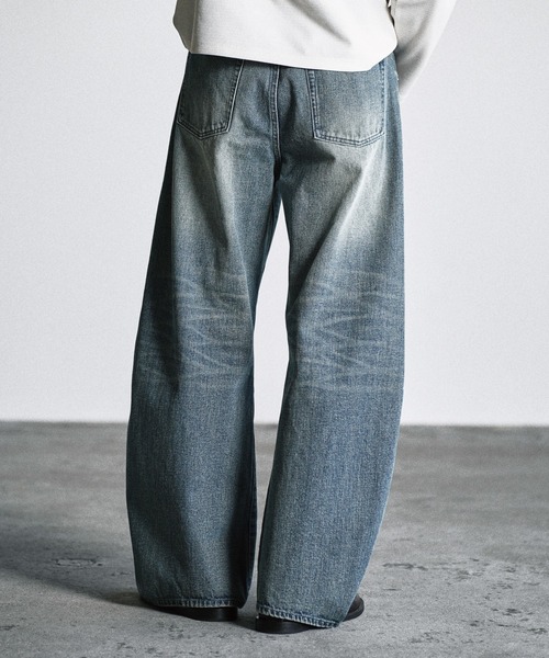 WYM LIDNM(ウィム バイ リドム)の「ARC CURVED DRAPE DENIM(デニムパンツ・メンズ・インディゴブルー/ライトインディゴブルー/ダークグレー・XS/S/M/L)」の21枚目の写真