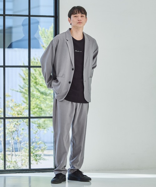 LAKOLE（ラコレ）の「【2点セット】ジャケットSETUP / 639775（テーラードジャケット・メンズ・グレー/グレイッシュベージュ/ブラック・LARGE/MEDIUM/SMALL）」の3枚目の写真