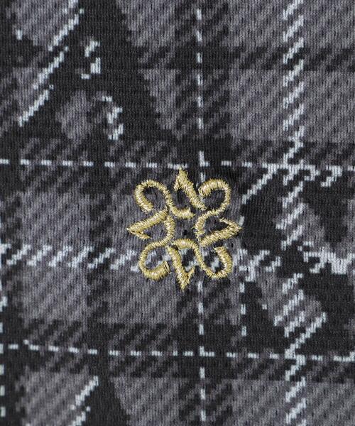 St ANDREWS(セントアンドリュース)の「トリコットメッシュロゴチェックプリント半袖シャツ (WOMENS)(ポロシャツ・レディース・ベージュ/ブラック・L/S/M)」の13枚目の写真