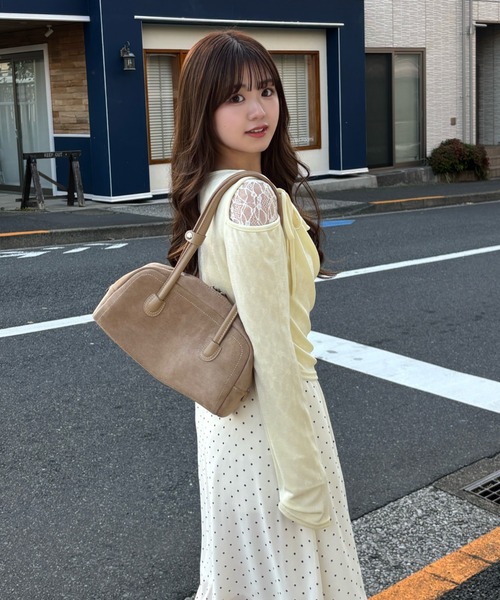 mellowneon(メロウネオン)の「チェック&ドットシアーフリルスカート(スカート・レディース・アイボリー/ブラック/ブラック系その他/ブラウン・FREE)」の22枚目の写真