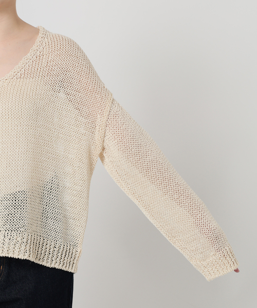 【新品未使用|SLOBE IENA】ギマヤーンVネックプルオーバー SLOBE IENA｜ギマヤーンVネックプルオーバー | Rakuten Fashion(楽天