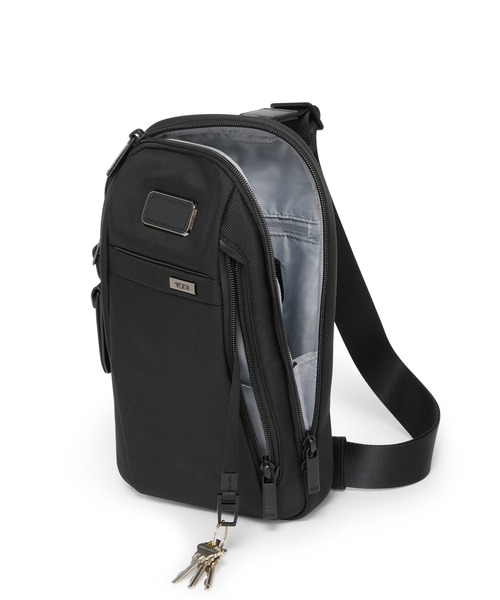 TUMI(トゥミ)の「TUMI ALPHA(アルファ) スリング(ボディバッグ/ウエストポーチ・メンズ・ブラック/ネイビー・FREE)」の6枚目の写真
