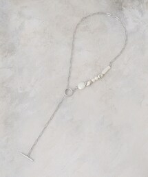 OPAQUE.CLIP | パール調ビーズ×メタル チェーンネックレス(ネックレス)