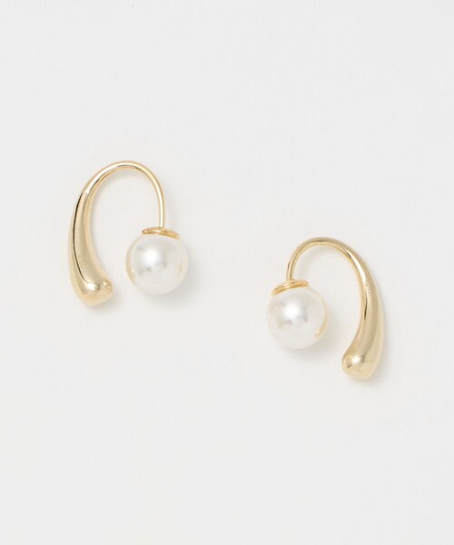BEAUTY&YOUTH UNITED ARROWS（ビューティーアンドユースユナイテッドアローズ）の「パールモチーフバック フック ピアス（ピアス（両耳用）・レディース・ゴールド・FREE）」の5枚目の写真
