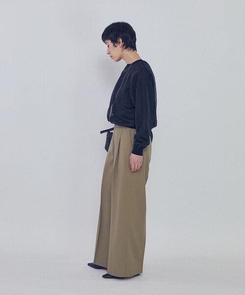 1er Arrondissement(プルミエアロンディスモン)の「オーガンザレイヤードニットプルオーバー(ニット/セーター・レディース・ブラック系その他3/オフホワイト・FREE)」の6枚目の写真