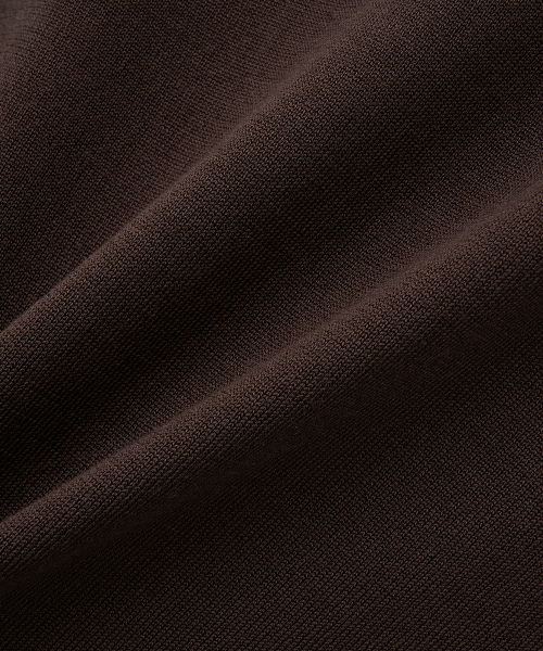 NOIRER（ノイア）の「ローカットポロニット（ブラウン）（ニット/セーター・メンズ・その他・48/50/52）」の6枚目の写真