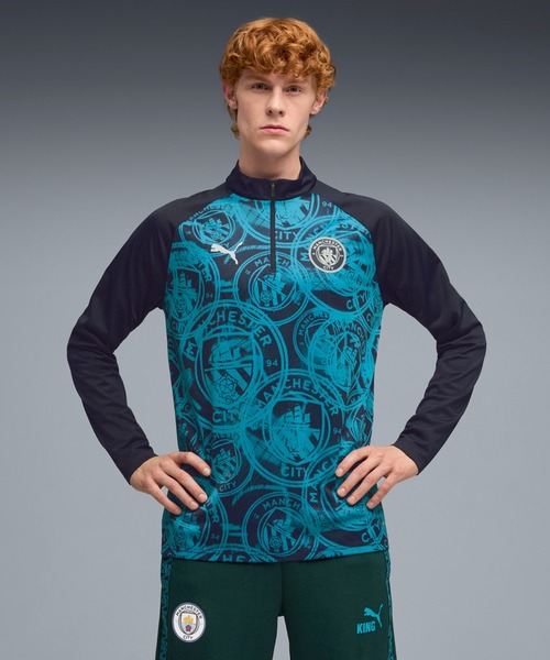 セール】PUMA プーマ メンズ マンチェスターシティ FC 1/4 ジップ
