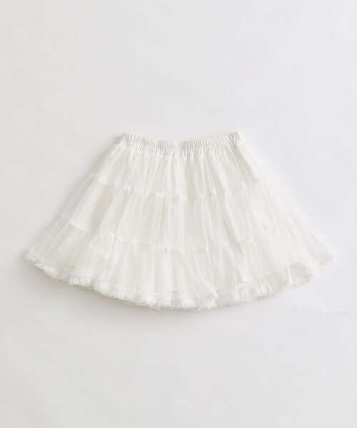 OLIVE des OLIVE（オリーブデオリーブ）の「チュールティアードミニスカート（スカート・レディース・ブラック/オフホワイト・FREE）」の19枚目の写真