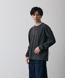 オーバルロゴ 長袖 グランジ Tシャツ