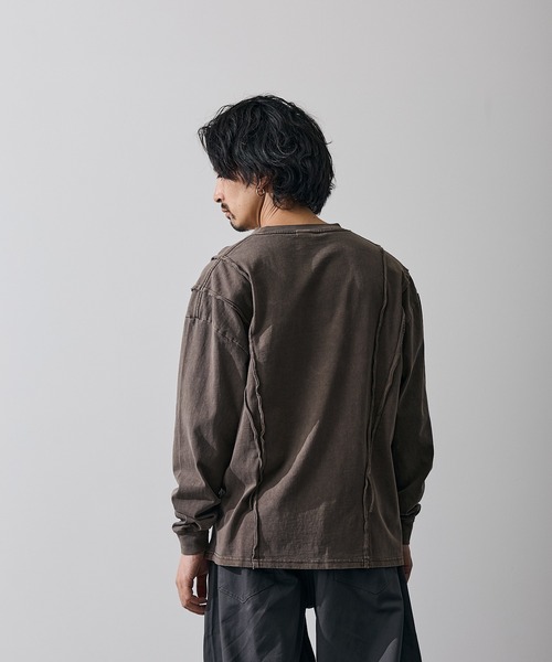 improves(インプローブス)の「オーバルロゴ 長袖 グランジ Tシャツ(Tシャツ/カットソー・メンズ・ブラウン/ブラック・X-LARGE/LARGE/MEDIUM/SMALL)」の18枚目の写真