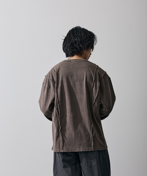 improves(インプローブス)の「オーバルロゴ 長袖 グランジ Tシャツ(Tシャツ/カットソー・メンズ・ブラウン/ブラック・X-LARGE/LARGE/MEDIUM/SMALL)」の20枚目の写真
