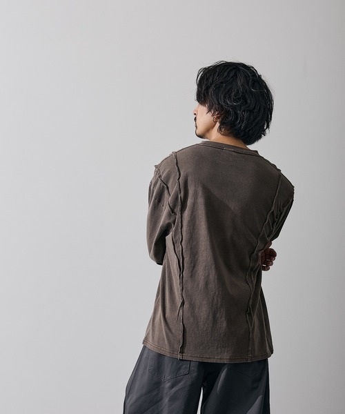 improves(インプローブス)の「オーバルロゴ 長袖 グランジ Tシャツ(Tシャツ/カットソー・メンズ・ブラウン/ブラック・X-LARGE/LARGE/MEDIUM/SMALL)」の21枚目の写真