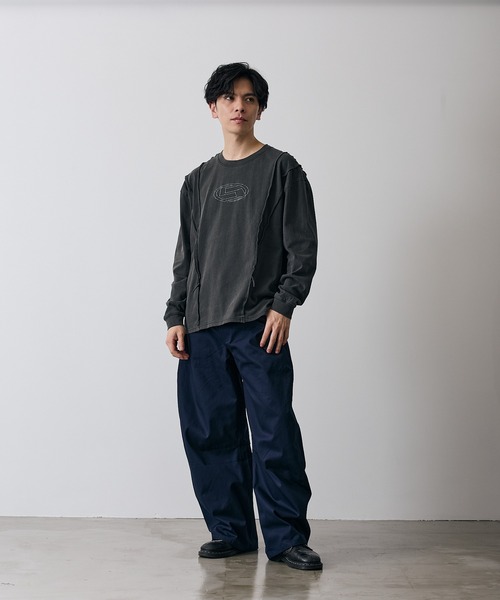 improves(インプローブス)の「オーバルロゴ 長袖 グランジ Tシャツ(Tシャツ/カットソー・メンズ・ブラウン/ブラック・X-LARGE/LARGE/MEDIUM/SMALL)」の7枚目の写真