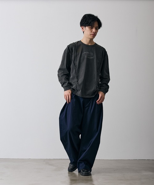 improves(インプローブス)の「オーバルロゴ 長袖 グランジ Tシャツ(Tシャツ/カットソー・メンズ・ブラウン/ブラック・X-LARGE/LARGE/MEDIUM/SMALL)」の11枚目の写真