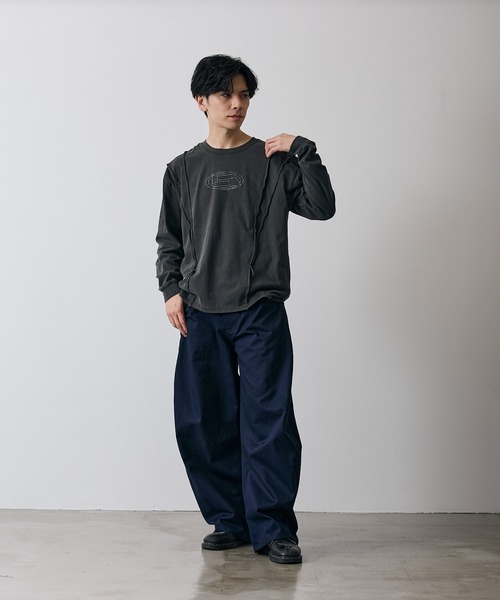 improves(インプローブス)の「オーバルロゴ 長袖 グランジ Tシャツ(Tシャツ/カットソー・メンズ・ブラウン/ブラック・X-LARGE/LARGE/MEDIUM/SMALL)」の9枚目の写真