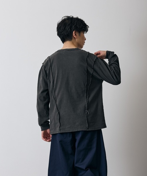 improves(インプローブス)の「オーバルロゴ 長袖 グランジ Tシャツ(Tシャツ/カットソー・メンズ・ブラウン/ブラック・X-LARGE/LARGE/MEDIUM/SMALL)」の5枚目の写真