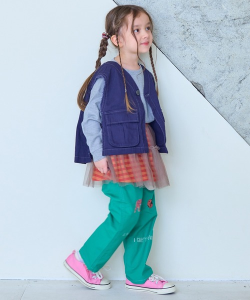 MARKEY'S（マーキーズ）の「ヘリンボンツイルミリタリーベスト（ベスト・キッズ・ライトピンク/ネイビー・S/M/L/LL）」の19枚目の写真