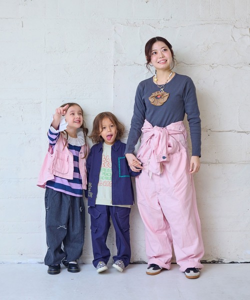 MARKEY'S（マーキーズ）の「ヘリンボンツイルミリタリーベスト（ベスト・キッズ・ライトピンク/ネイビー・S/M/L/LL）」の22枚目の写真