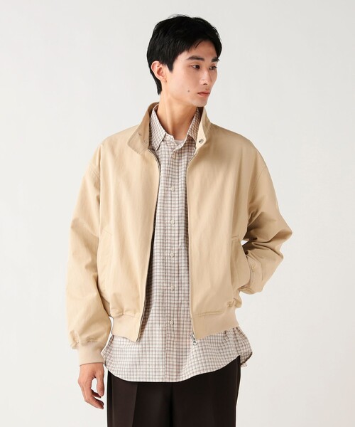 BEAMS HEART（ビームスハート）の「ナイロンコットン ドッグイヤー ブルゾン【ユニセックス】（ブルゾン・メンズ・ブラック/ベージュ・MEDIUM/LARGE/SMALL）」の6枚目の写真