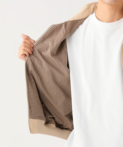 BEAMS HEART（ビームスハート）の「ナイロンコットン ドッグイヤー ブルゾン【ユニセックス】（ブルゾン・メンズ・ブラック/ベージュ・MEDIUM/LARGE/SMALL）」の7枚目の写真