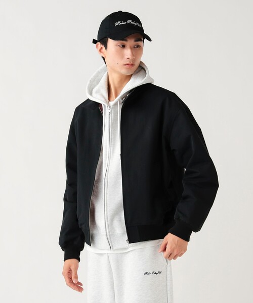 BEAMS HEART（ビームスハート）の「ナイロンコットン ドッグイヤー ブルゾン【ユニセックス】（ブルゾン・メンズ・ブラック/ベージュ・MEDIUM/LARGE/SMALL）」の11枚目の写真