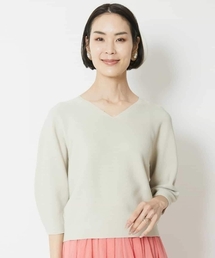 MICHEL KLEIN（ミッシェル・クラン）の「7分袖ニット（ニット/セーター）」