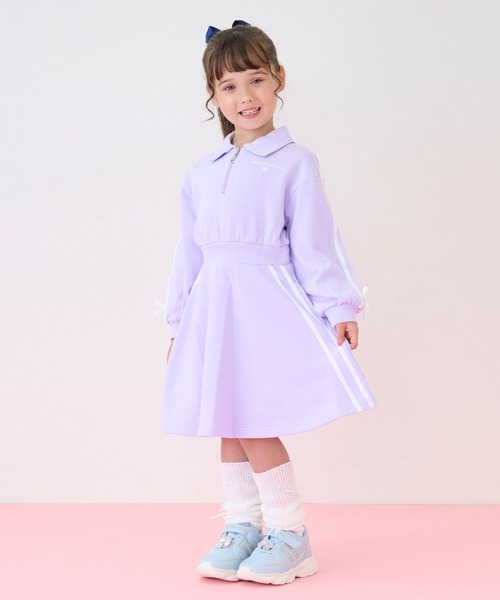 ハーフZIP ラインワンピース（ワンピース）｜mezzo piano（メゾピアノ