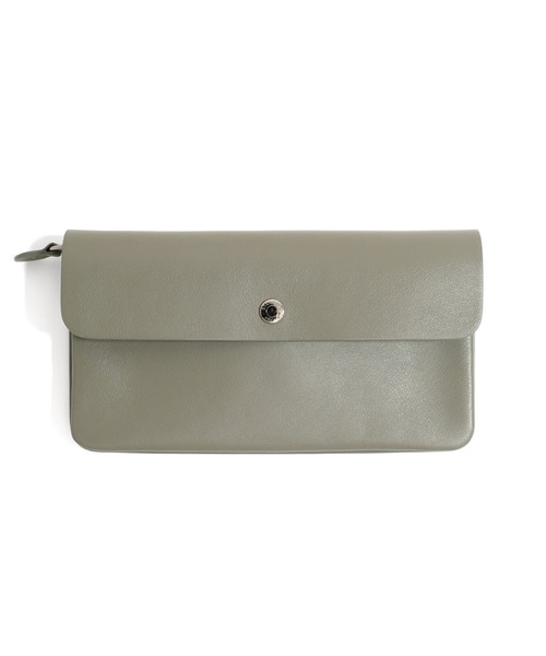 STANDARD SUPPLY（スタンダードサプライ）の「スタンダードサプライ / PAL パル / LONG FLAP WALLET ロングフラップウォレット 長財布 本革（財布・レディース・グレー/ダークグリーン/カーキ/マスタード/ダークブラウン/コーラルピンク・FREE）」の2枚目の写真
