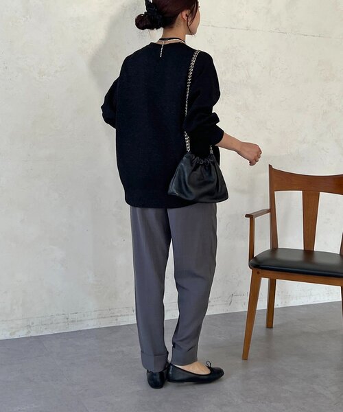 un dix cors（アンディコール）の「ドロストテーパードパンツ（その他パンツ・レディース・ライトグレー/グレー/ブラック・FREE）」の20枚目の写真