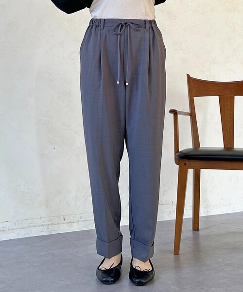 un dix cors（アンディコール）の「ドロストテーパードパンツ（その他パンツ・レディース・ライトグレー/グレー/ブラック・FREE）」の21枚目の写真