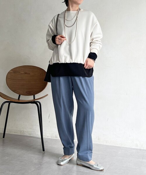 un dix cors（アンディコール）の「ドロストテーパードパンツ（その他パンツ・レディース・ライトグレー/グレー/ブラック・FREE）」の9枚目の写真