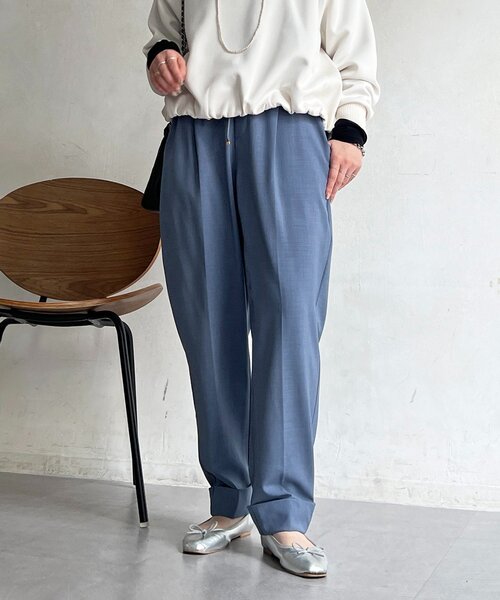 un dix cors（アンディコール）の「ドロストテーパードパンツ（その他パンツ・レディース・ライトグレー/グレー/ブラック・FREE）」の10枚目の写真