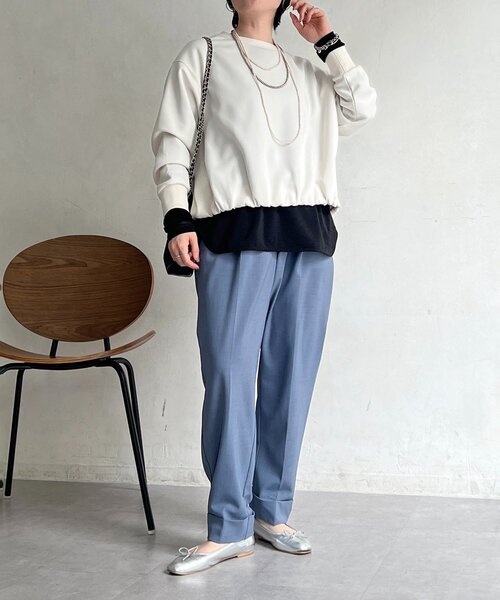 un dix cors（アンディコール）の「ドロストテーパードパンツ（その他パンツ・レディース・ライトグレー/グレー/ブラック・FREE）」の4枚目の写真