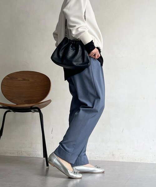 un dix cors（アンディコール）の「ドロストテーパードパンツ（その他パンツ・レディース・ライトグレー/グレー/ブラック・FREE）」の7枚目の写真