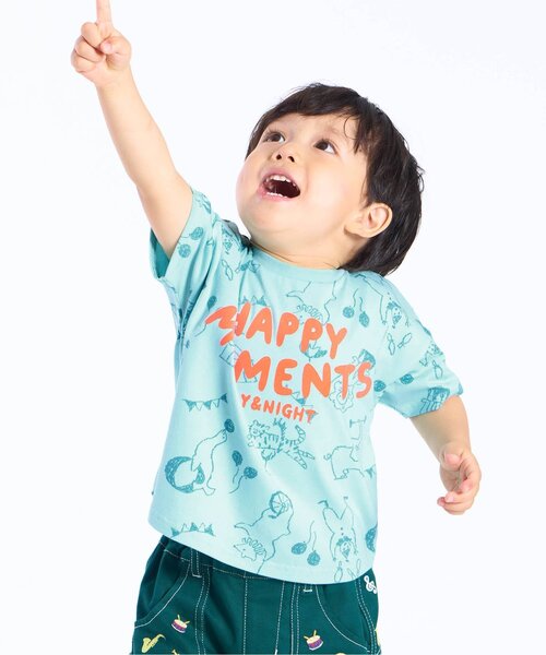 BIT'Z（ビッツ）の「楽しいテーマパーク柄Tシャツ（Tシャツ/カットソー・キッズ・ミント/アイボリー・120/110/100/95/90/80）」の2枚目の写真