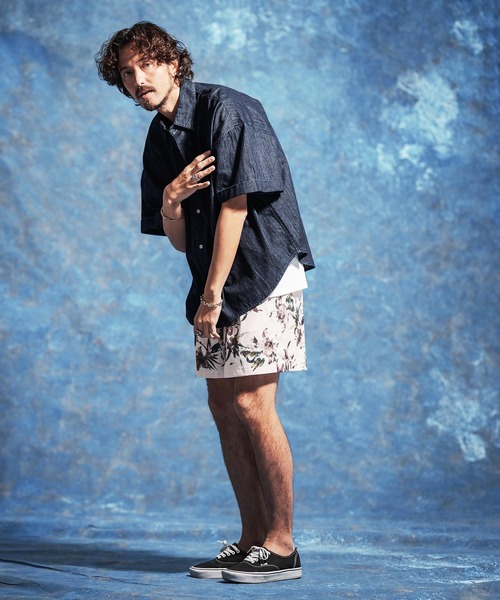 Jih Nunc（ジーヌンク）の「mhs2528-7ozデニム袖ロールアップシャツ(JIH-R1170)（シャツ/ブラウス・メンズ・インディゴブルー/ブルーグリーン/ブルー・S/M/L）」の14枚目の写真