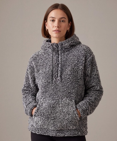 INNOCENT(イノセント)の「【T16】【CABIN FEVER by RAMATEX】SHERPA BAJA PULLOVER HOODIE ER1934(パーカー・メンズ・ブルー/ナチュラル/グリーン・MEDIUM/LARGE/SMALL)」の1枚目の写真