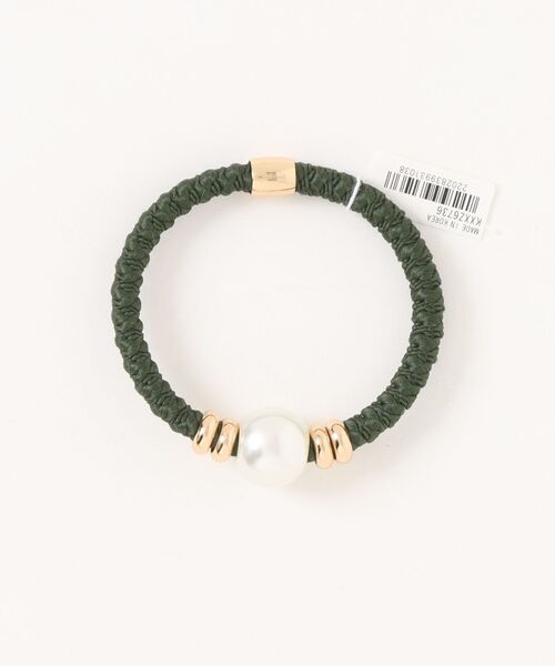 チャイハネ（チャイハネ）の「【チャイハネ】エキパールヘアゴム（ヘアゴム・レディース・ピンク/ブルー/パープル/オレンジ/カーキ/ブラック・FREE）」の2枚目の写真