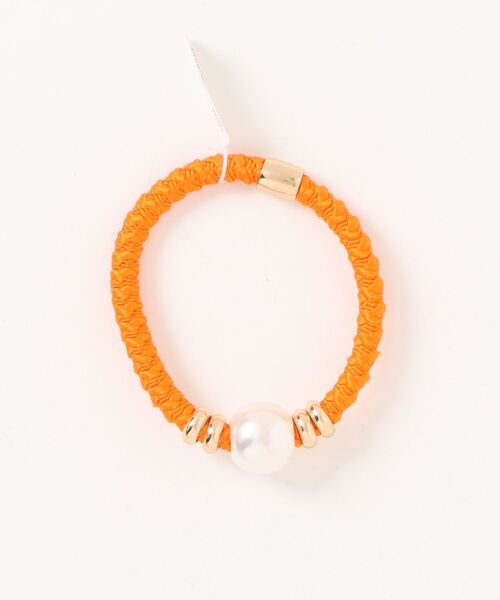 チャイハネ（チャイハネ）の「【チャイハネ】エキパールヘアゴム（ヘアゴム・レディース・ピンク/ブルー/パープル/オレンジ/カーキ/ブラック・FREE）」の6枚目の写真