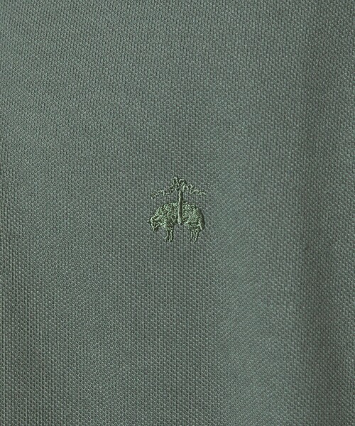 BROOKS BROTHERS(ブルックスブラザーズ)の「【別注】<Brooks Brothers>GLR カノコ ポロシャツ(ポロシャツ・メンズ・オリーブ/ブラック・L/M/S)」の22枚目の写真