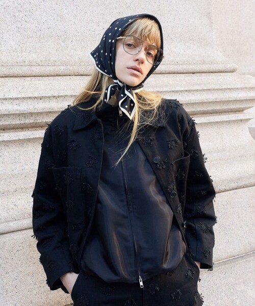 BEAUTY&YOUTH UNITED ARROWS（ビューティーアンドユースユナイテッドアローズ）の「コットン エンブロイダリー ジャケット（その他アウター・レディース・ホワイト/ブラック・M/S）」の2枚目の写真