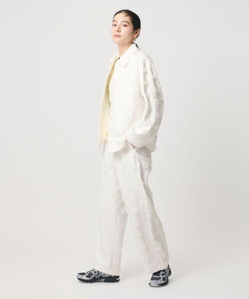 BEAUTY&YOUTH UNITED ARROWS（ビューティーアンドユースユナイテッドアローズ）の「コットン エンブロイダリー ジャケット（その他アウター・レディース・ホワイト/ブラック・M/S）」の4枚目の写真