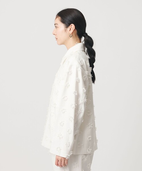 BEAUTY&YOUTH UNITED ARROWS（ビューティーアンドユースユナイテッドアローズ）の「コットン エンブロイダリー ジャケット（その他アウター・レディース・ホワイト/ブラック・M/S）」の7枚目の写真