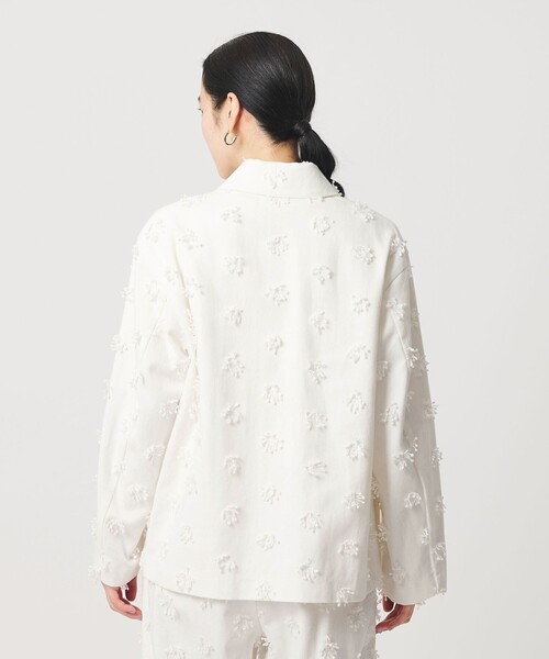 BEAUTY&YOUTH UNITED ARROWS（ビューティーアンドユースユナイテッドアローズ）の「コットン エンブロイダリー ジャケット（その他アウター・レディース・ホワイト/ブラック・M/S）」の8枚目の写真